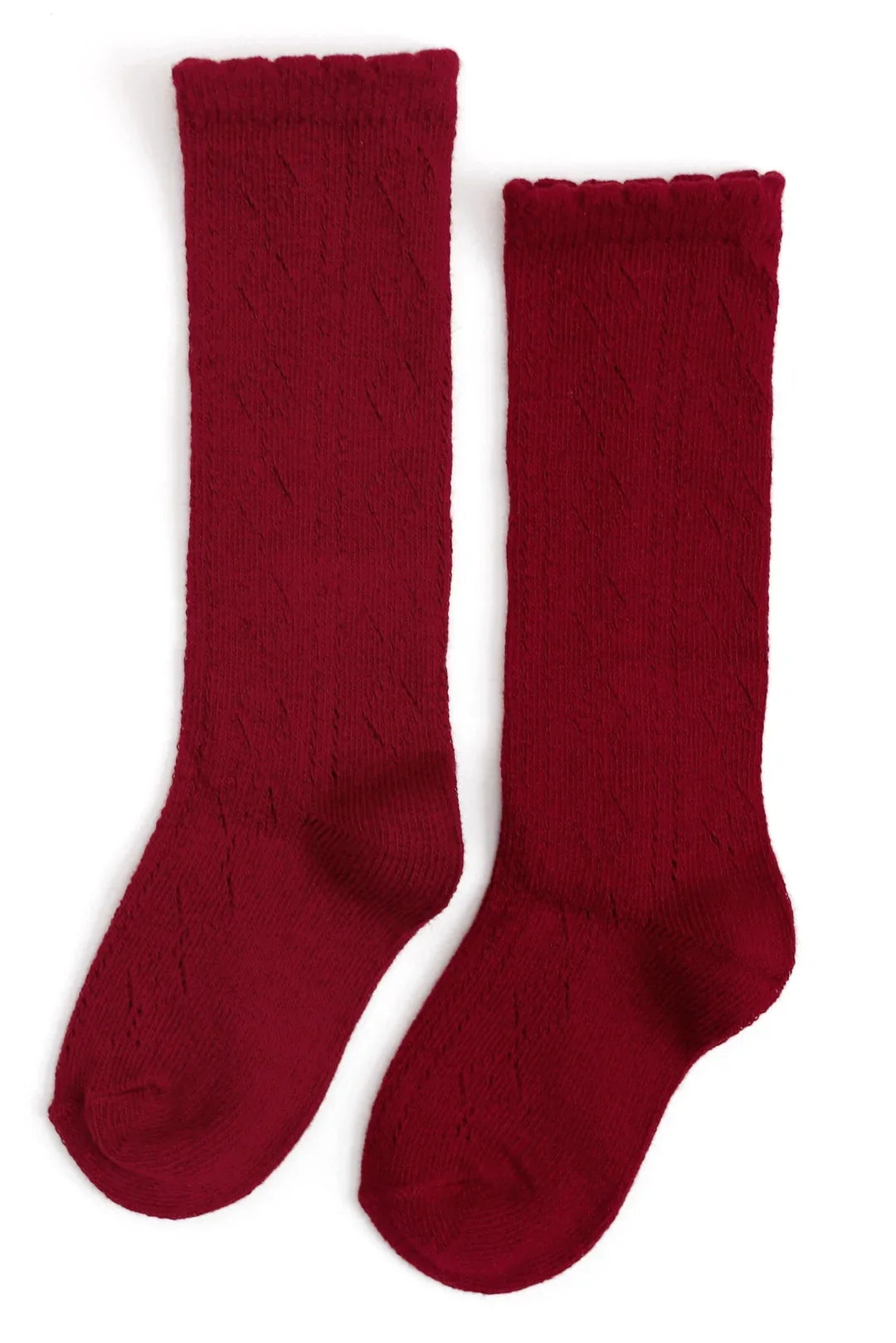 Fancy Open Knit Knee High Socks