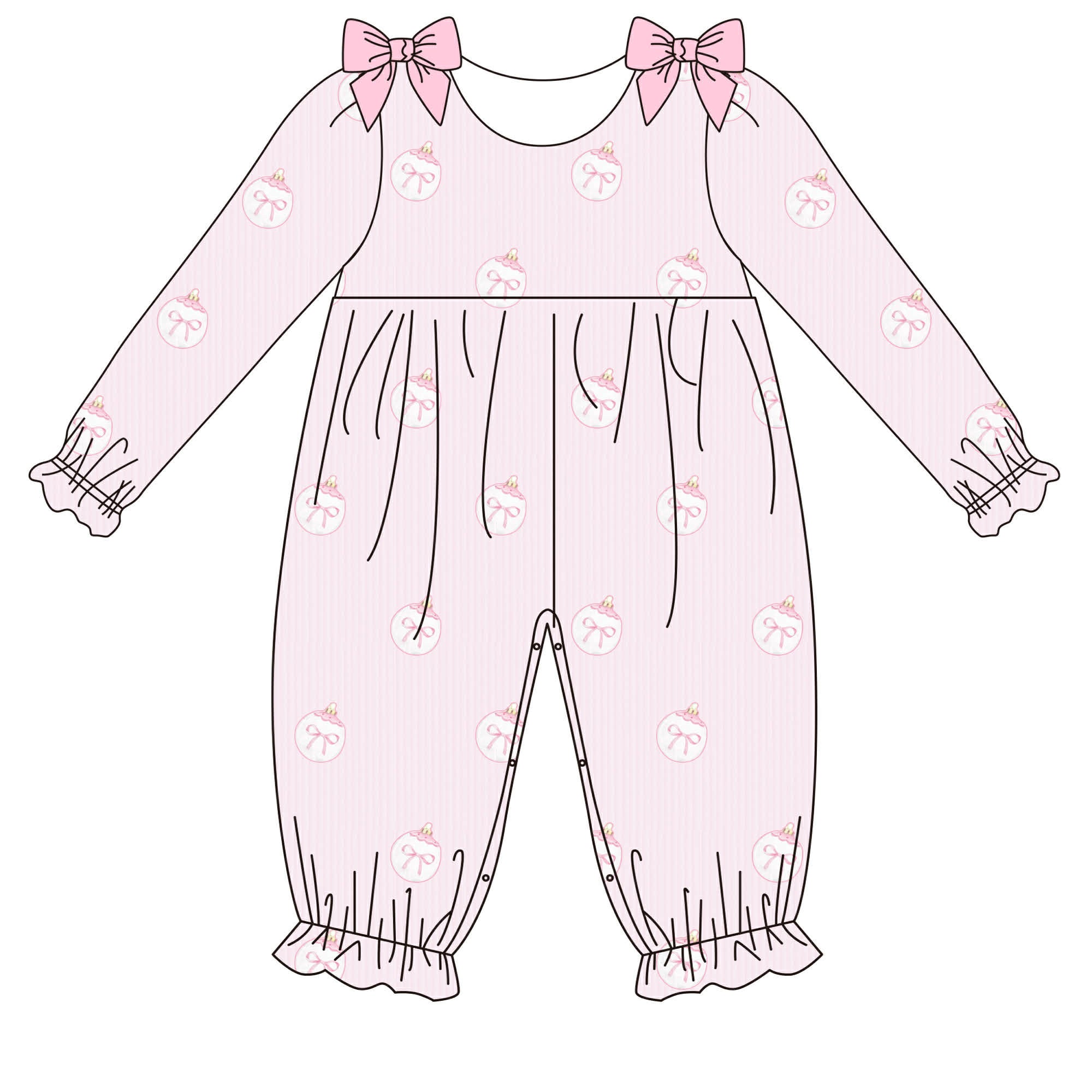 Ornament Corduroy Romper