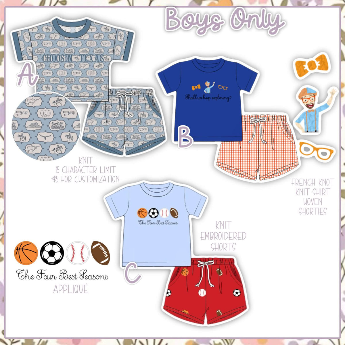 Boy's Only Collection | ETA March
