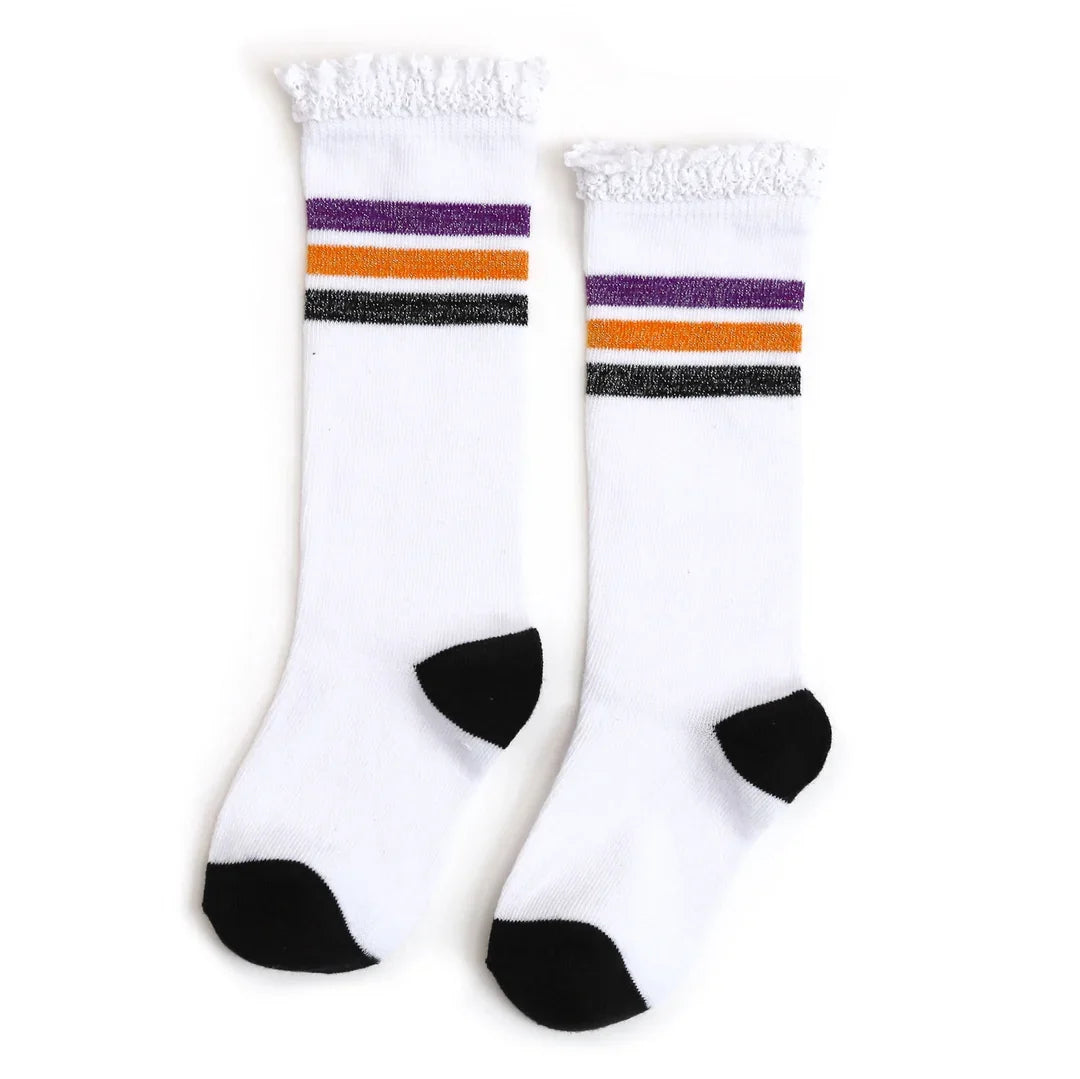 Spooky Sparkle Knee High Socks