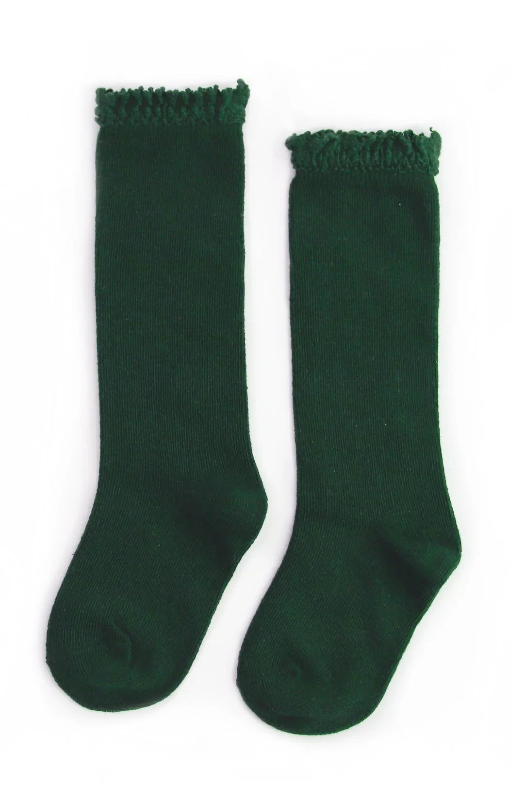 Solid Lacetop Knee Socks