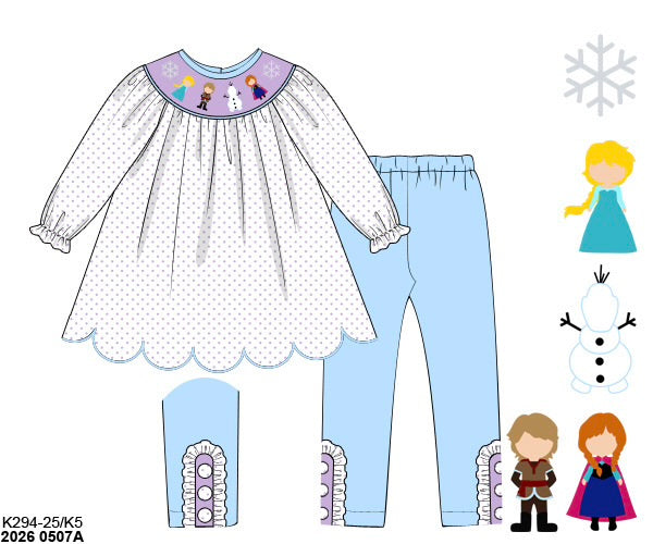 PO31: GIRL'S ONLY ICE QUEEN PANT SET