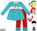 PO31: GIRL'S ONLY UNDER THE SEA PANT SET