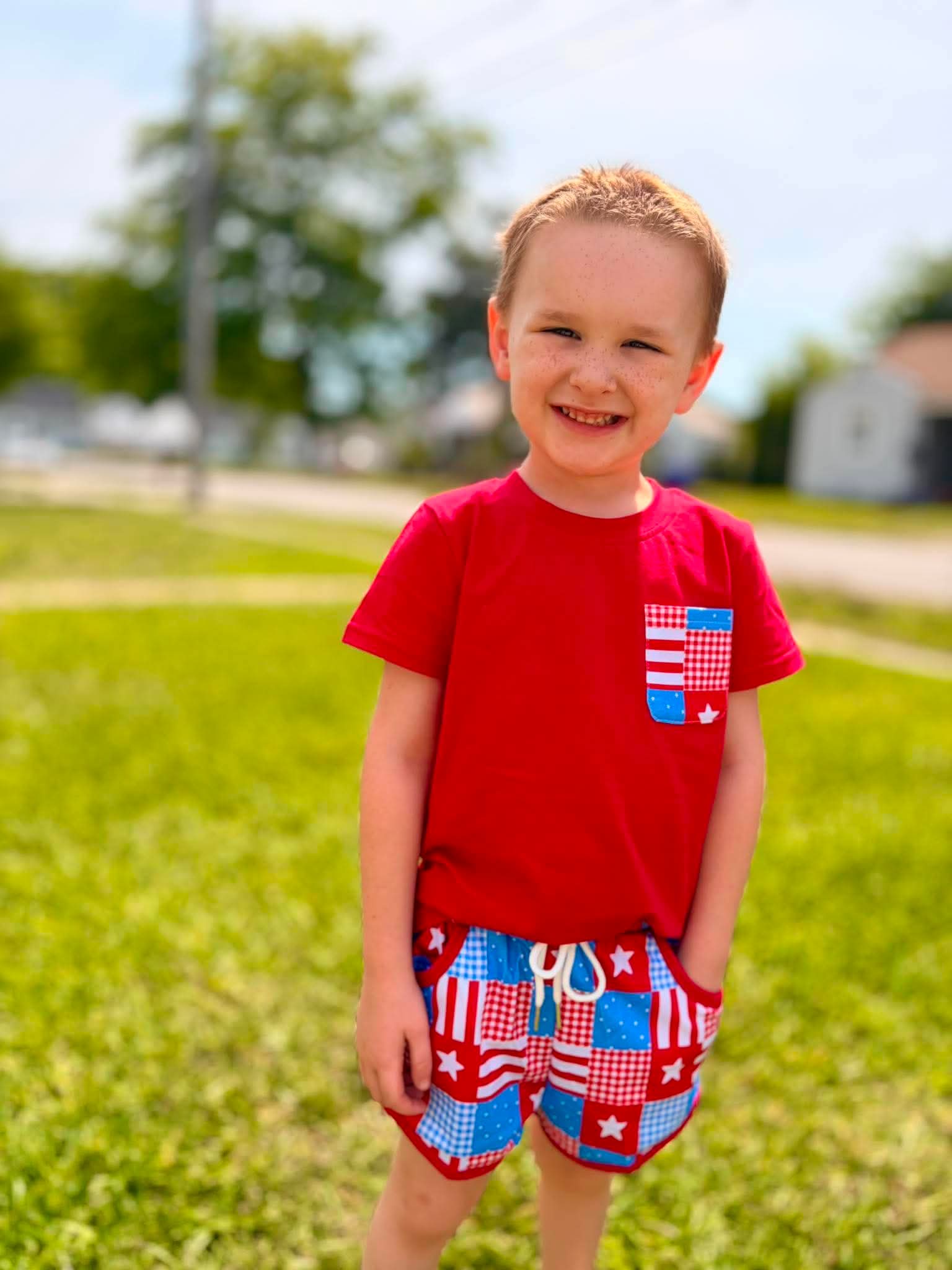 Made in America- Boys Short Set