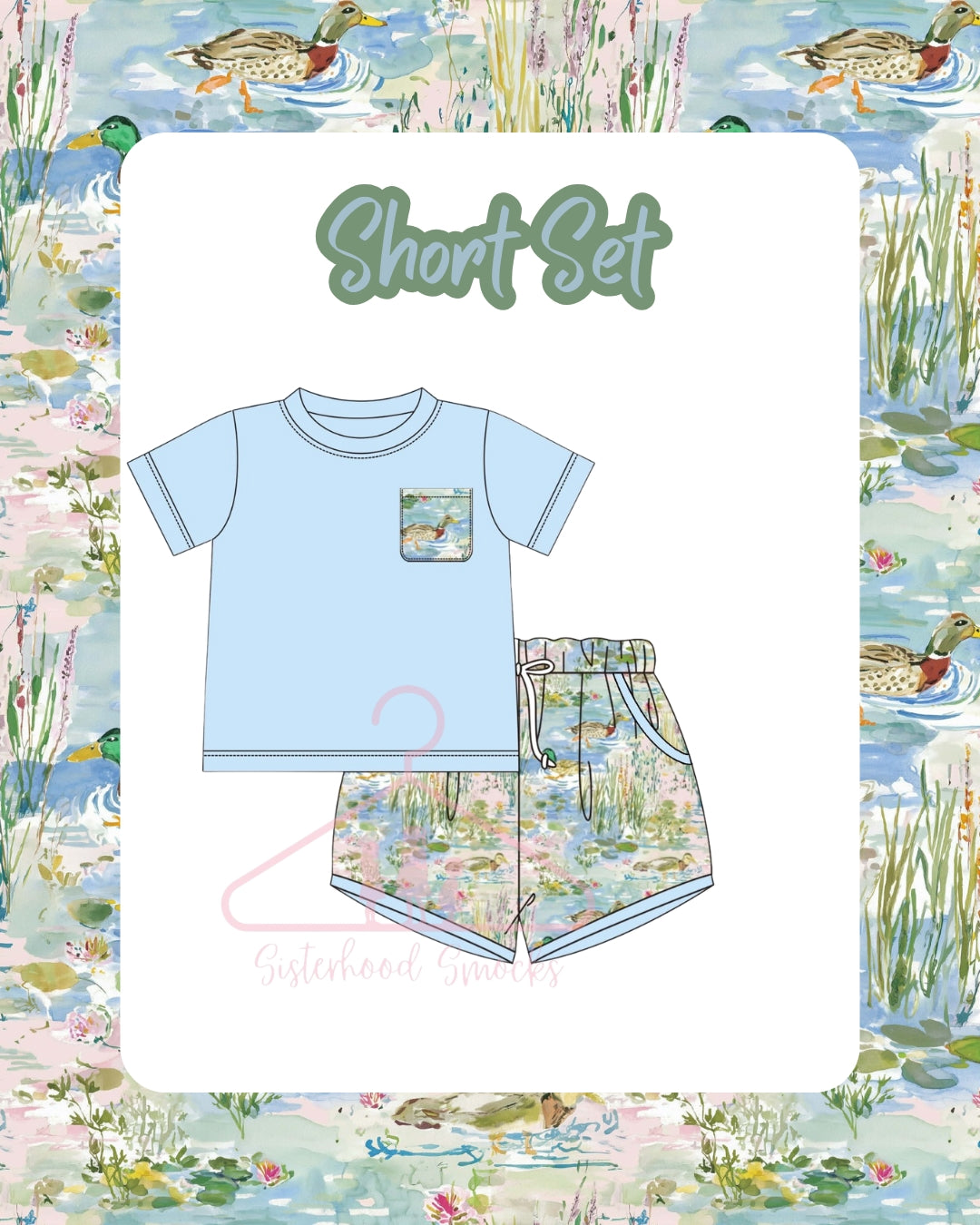 Mallard Family Boy's Short Set