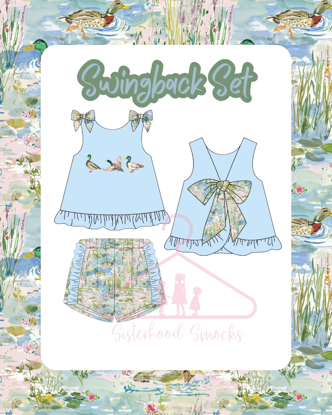 Mallard Family Girl's Short Set