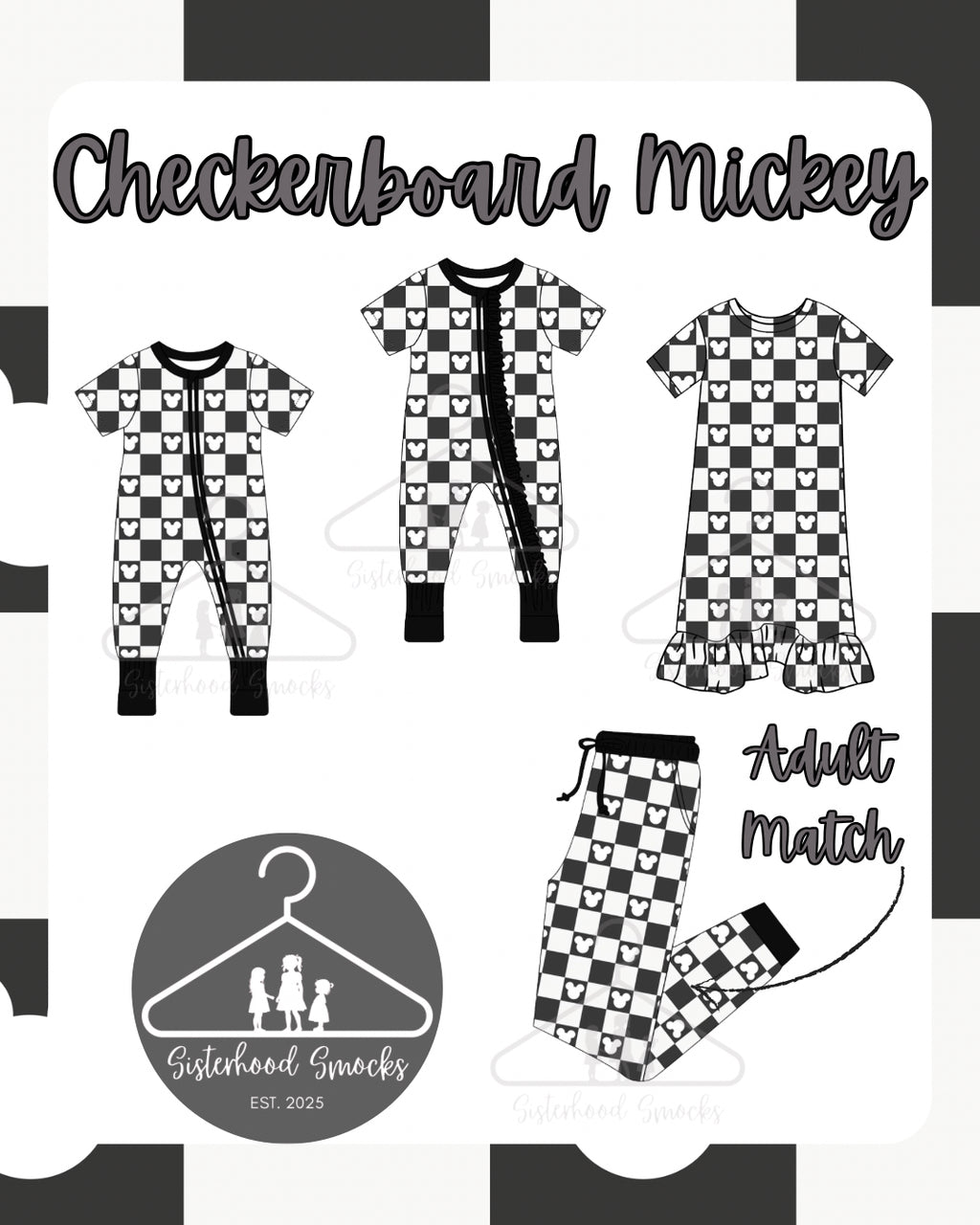 Checkerboard Mickey