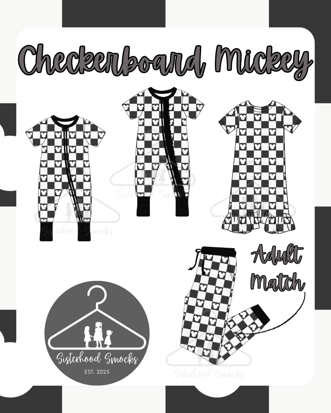 Checkerboard Mickey