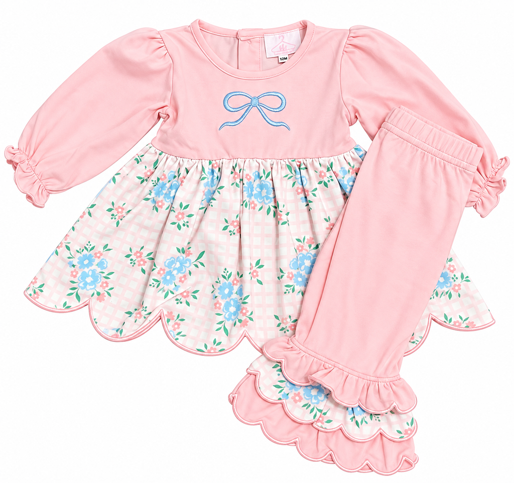 Scalloped Knit Set