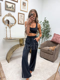 BIRDIE PREODER Elevated Cloud Comfort Track Pants in Black